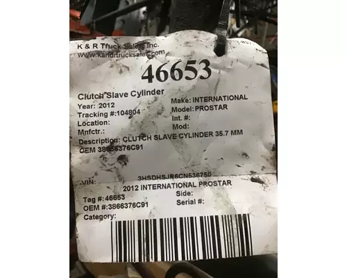 Clutch Slave Cylinder INTERNATIONAL Prostar K &amp; R Truck Sales, Inc.