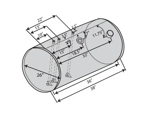 Fuel Tank INTERNATIONAL PROSTAR LKQ Western Truck Parts