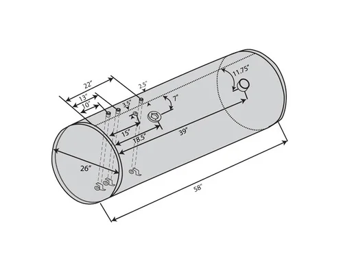 Fuel Tank INTERNATIONAL PROSTAR LKQ Thompson Motors - Wykoff