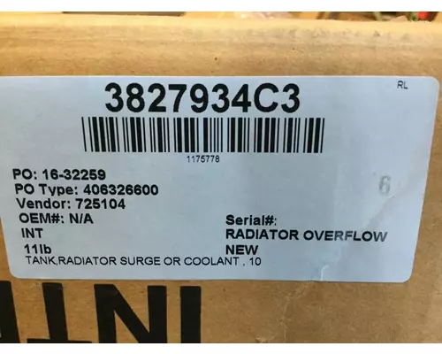 Radiator Overflow Bottle INTERNATIONAL RE Marshfield Transportation Products