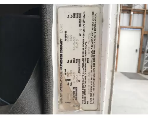 International S1800 Parts Unit