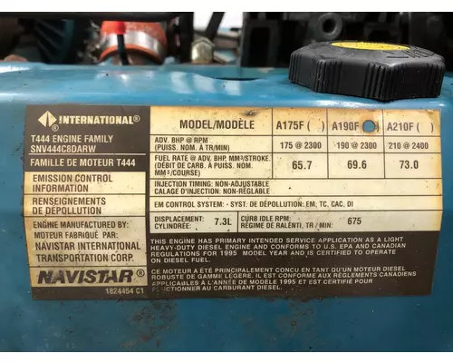 International T444E Engine Assembly