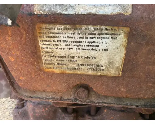 International T444E Engine Assembly