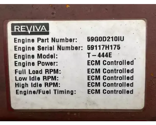 International T444E Engine Assembly