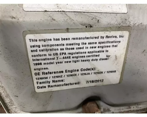 International T444 Engine Assembly