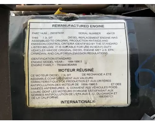 International T444 Engine Assembly