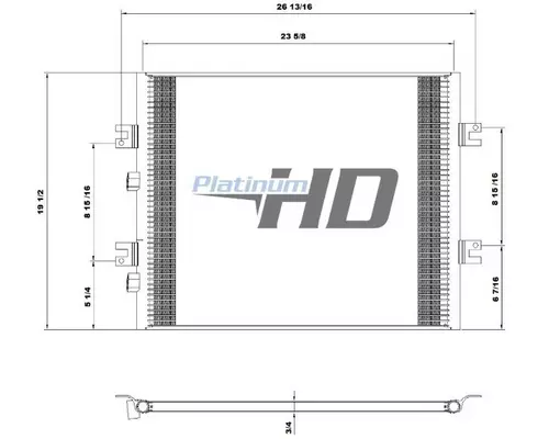 Air Conditioner Condenser INTERNATIONAL TERRASTAR LKQ Heavy Truck - Tampa