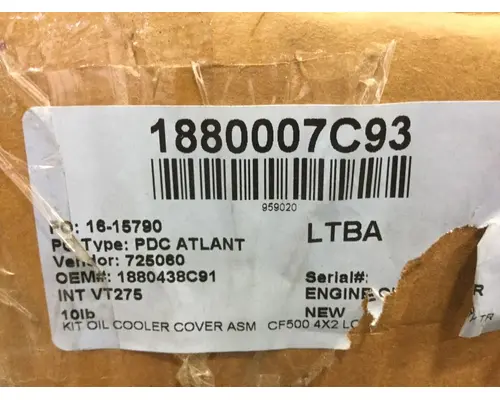 Engine Oil Cooler INTERNATIONAL VT275 (4.5L) Marshfield Transportation Products