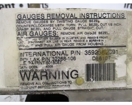 International  Instrument Cluster