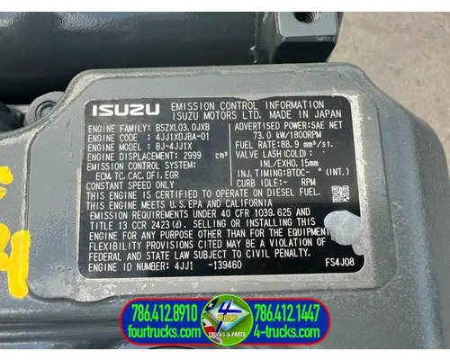 Isuzu 4JJ1 Engine Assembly