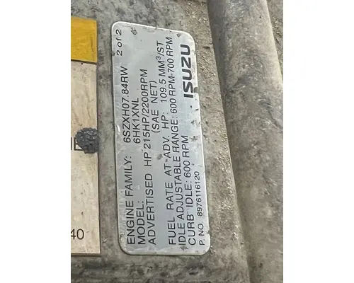 Engine Assembly ISUZU 6HK1XNL All County Truck Parts