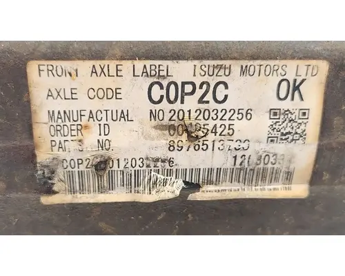 Isuzu NPR HD Axle Assy, Fr (4WD)