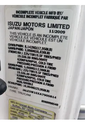 Isuzu NPR Miscellaneous Parts