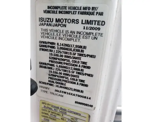 Miscellaneous Parts Isuzu NPR Casey's Truck Salvage World