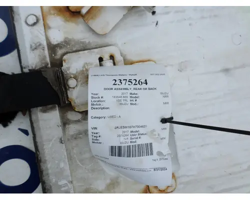 Door Assembly, Rear Or Back ISUZU NRR LKQ Thompson Motors - Wykoff
