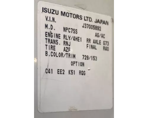 Isuzu Other Cutoff Assembly (Housings & Suspension Only)