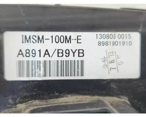 Isuzu Reach Instrument Cluster