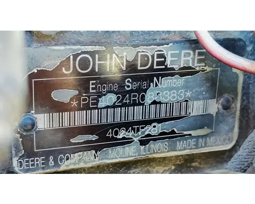 JOHN DEERE 4024TF281 Engine Assembly