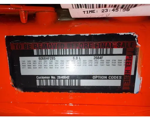 JOHN DEERE 6068HF285 Engine Assembly