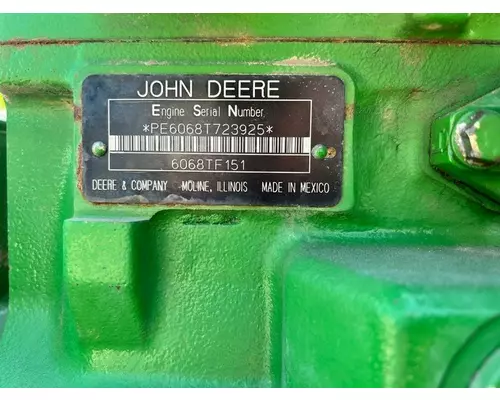 JOHN DEERE 6068T Engine Assembly