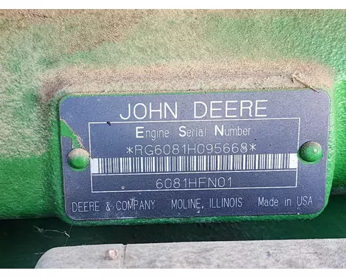 JOHN DEERE 6081 Engine Assembly