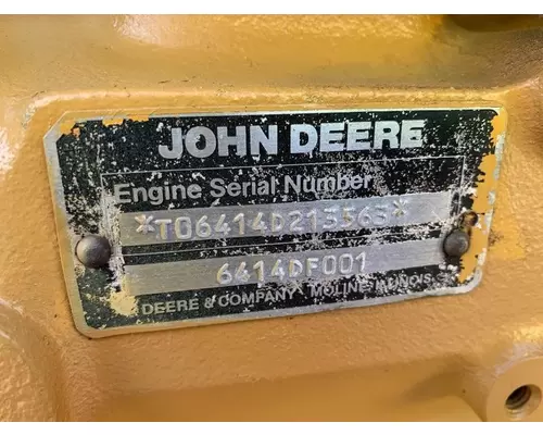 JOHN DEERE 6414 Engine Assembly