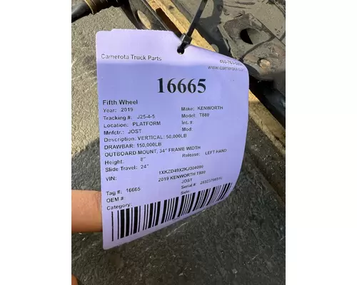 JOST T880 Fifth Wheel