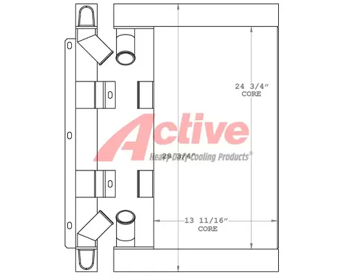 Charge Air Cooler (ATAAC) JLG G10-55A Active Radiator