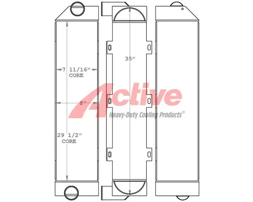 Charge Air Cooler (ATAAC) JLG G6-42A Active Radiator