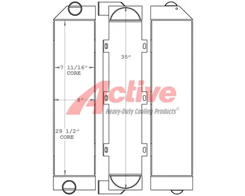 Charge Air Cooler (ATAAC) JLG G6-42A Active Radiator
