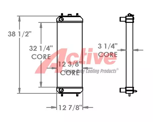 John Deere 135 Excavator Radiator