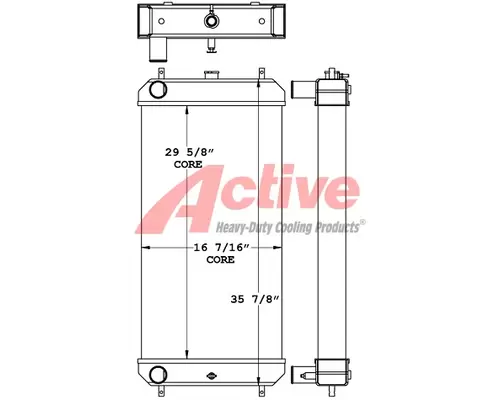 John Deere 135G Radiator