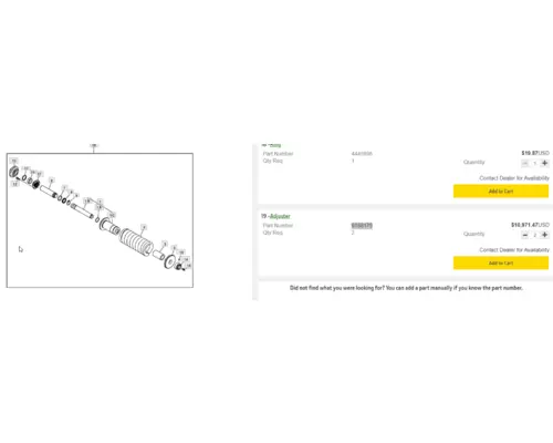 John Deere 225C LC Equip Track Adjuster