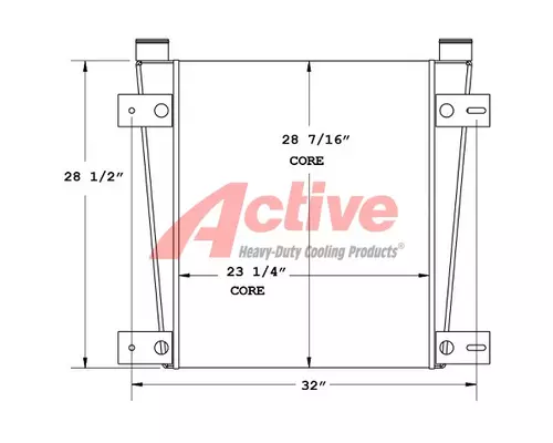 Charge Air Cooler (ATAAC) John Deere 350DLC Active Radiator