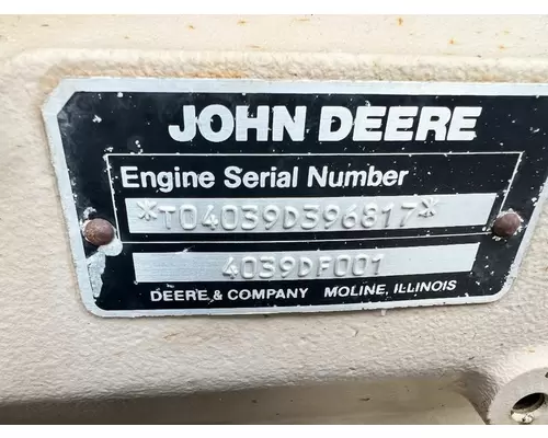 John Deere 4039 Engine Assembly