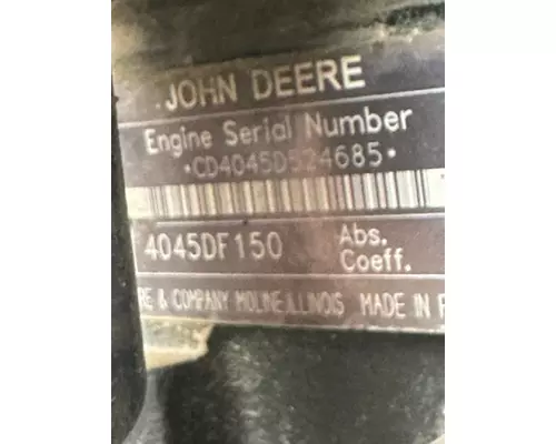 John Deere 4045DF150 Engine Assembly