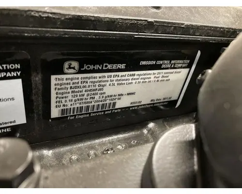 John Deere 4045HF Engine Assembly