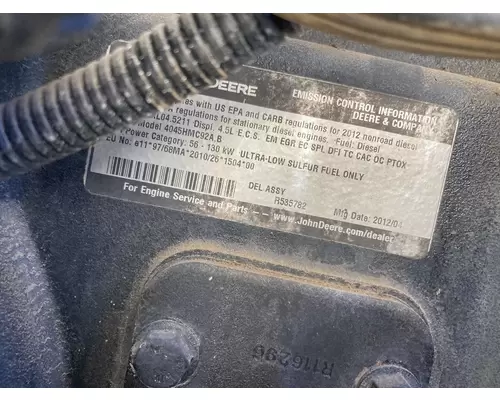 John Deere 4045HMC92 Engine Assembly