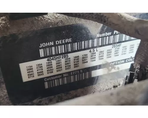 John Deere 4045 Engine Assembly