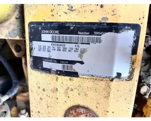 John Deere 4045 Engine Assembly