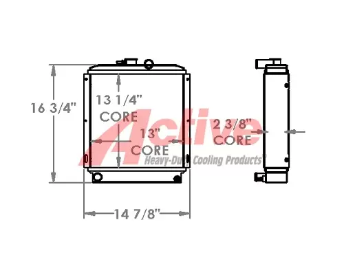 John Deere 425 Radiator