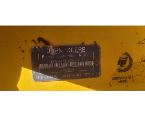 John Deere 444H Equipment (Whole Vehicle)