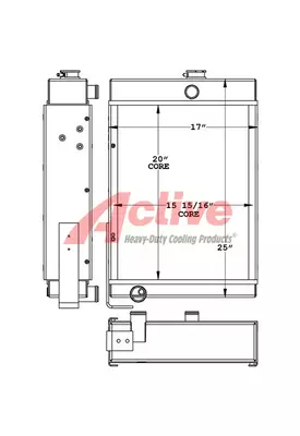 John Deere 450B Radiator