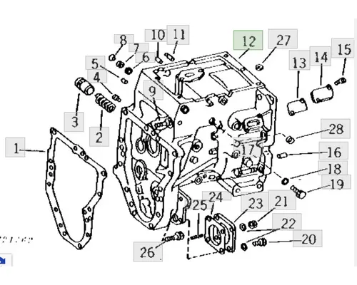 John Deere 500C Equip Transmission