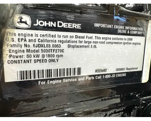 John Deere 5030TF270 Engine Assembly