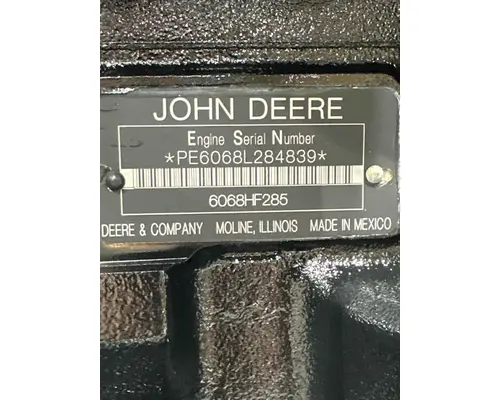 John Deere 6068HF285 Engine Assembly