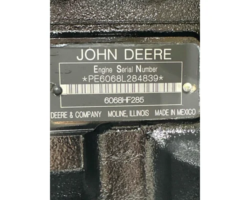 John Deere 6068HF285 Engine Assembly