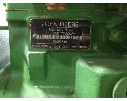 John Deere 6068TF151 Engine Assembly