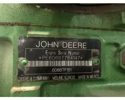 John Deere 6068TF151 Engine Assembly