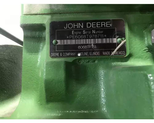 John Deere 6068TF151 Engine Assembly